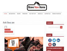 Tablet Screenshot of bravenewhome.com